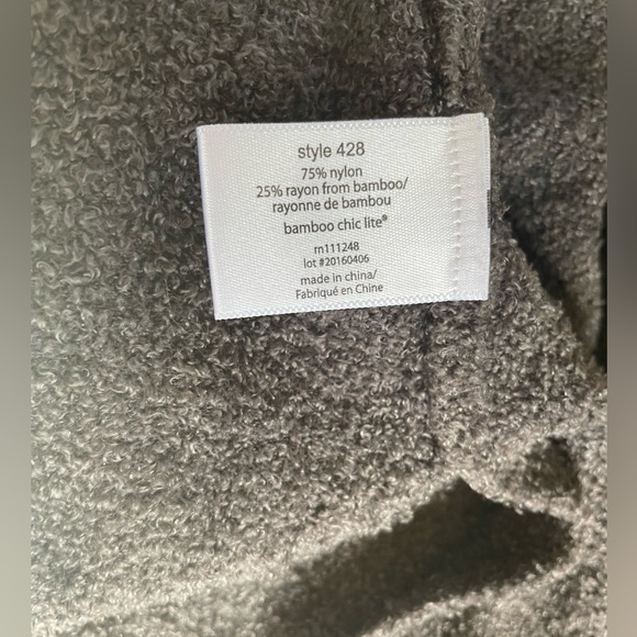 Barefoot Dreams CozyChic Lite Essentials Long Cardigan, Brown, Size Medium - Picture 6 of 7